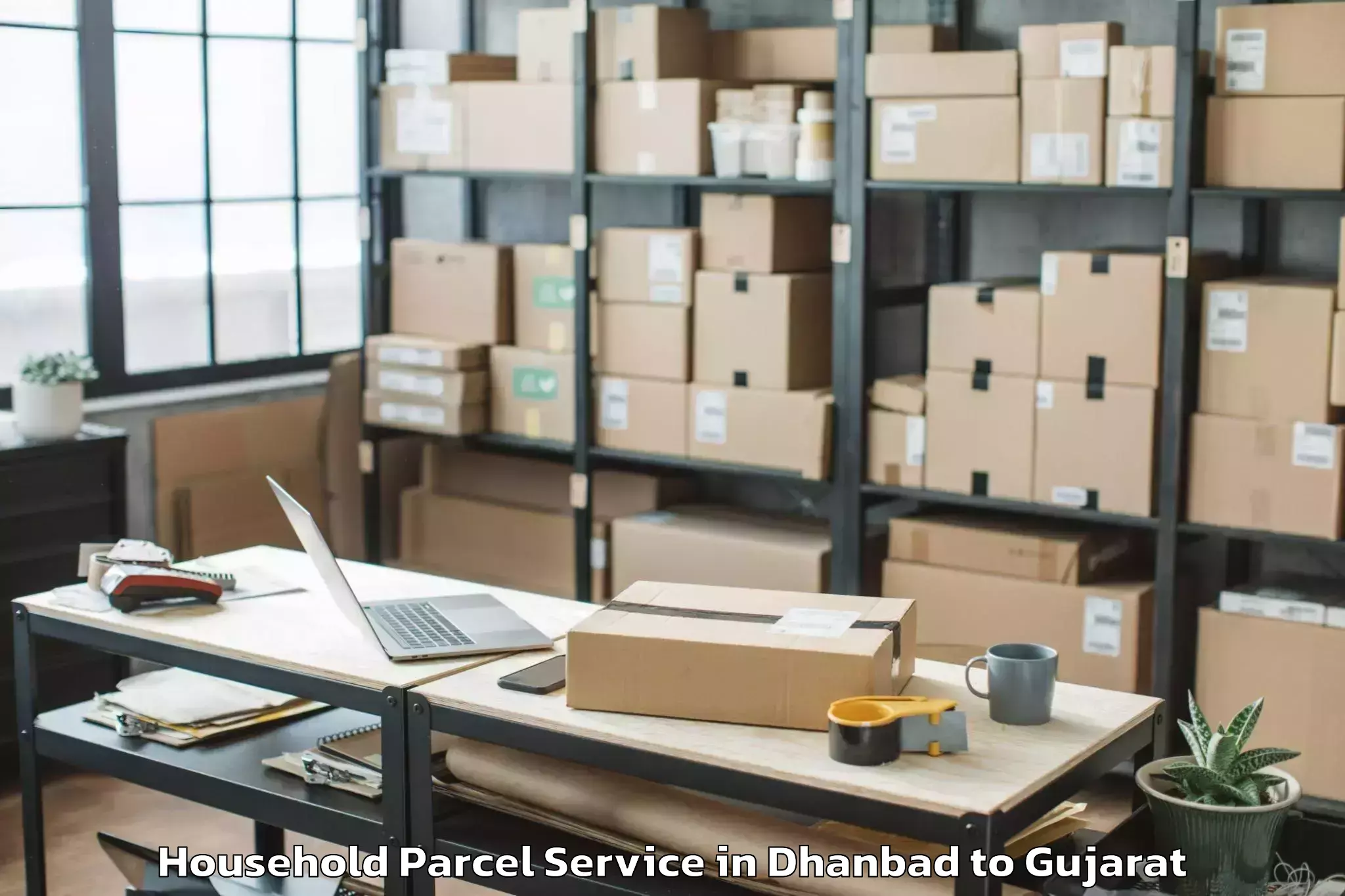 Professional Dhanbad to Mundra Household Parcel